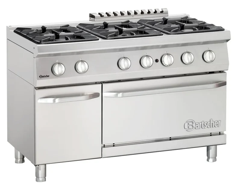 Bartscher Cuisinière à gaz Série 700 Classic, 6 feux - sur pied