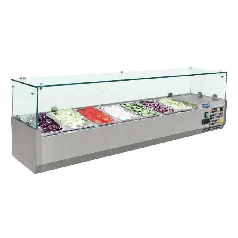 Polar Série G Vitrine réfrigérée à poser 7 x GN1/4