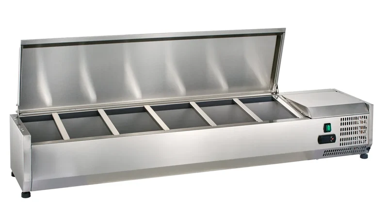 Vitrine réfrigérée de comptoir ECO 6 x GN 1/4 en inox