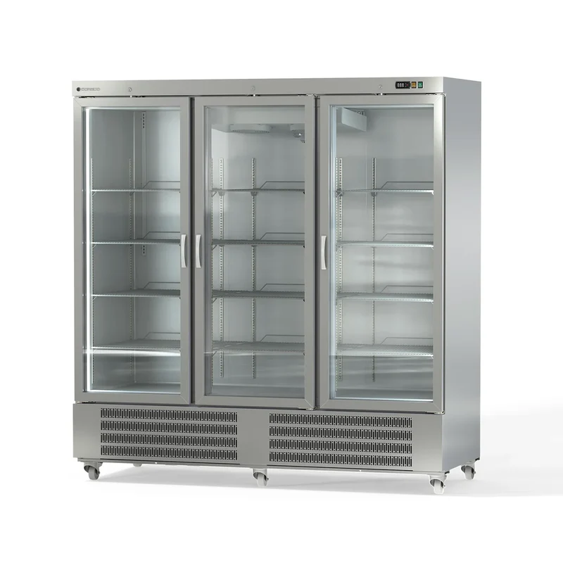 Armoire réfrigérée en acier inoxydable Coreco US Range 2200 avec portes vitrées