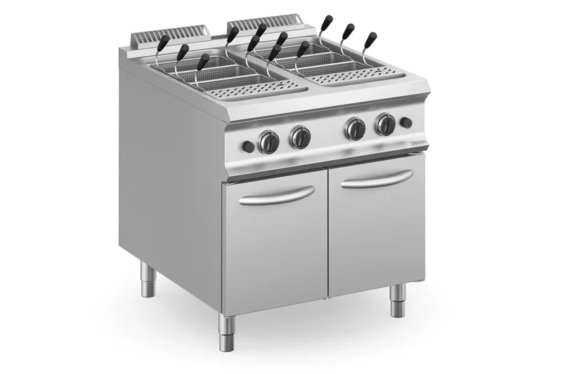 Cuiseur à pâtes au gaz Dexion Lux 980 - 80/90 - 40+40 litres