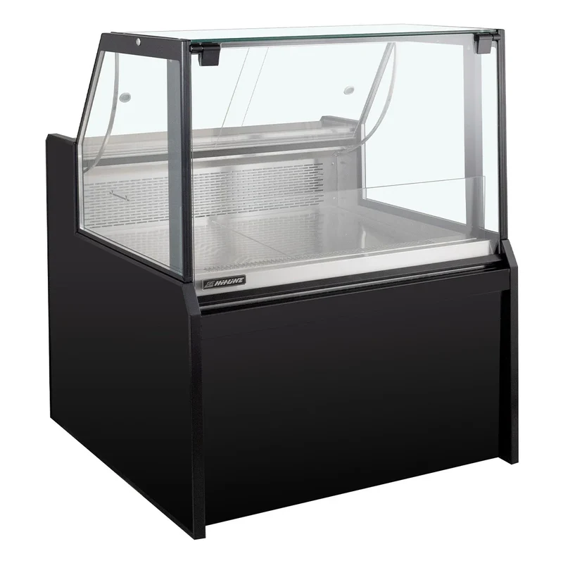 Comptoir réfrigéré TITAN 997 mm noir, éclairage LED, soubassement réfrigéré