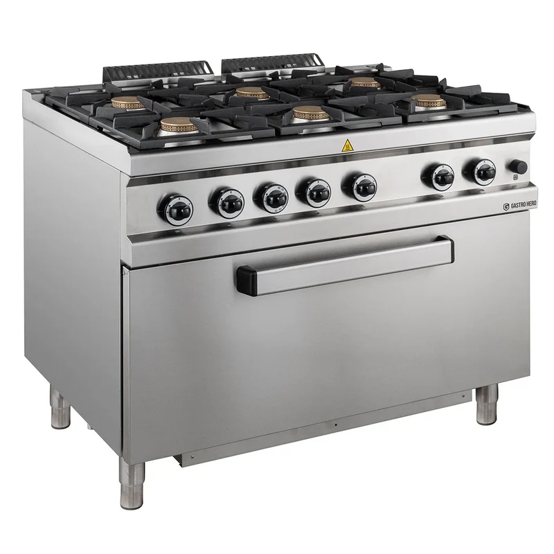 Cuisinière à gaz Série 700 - 110/70 avec four à gaz - 6 feux - 42 kW