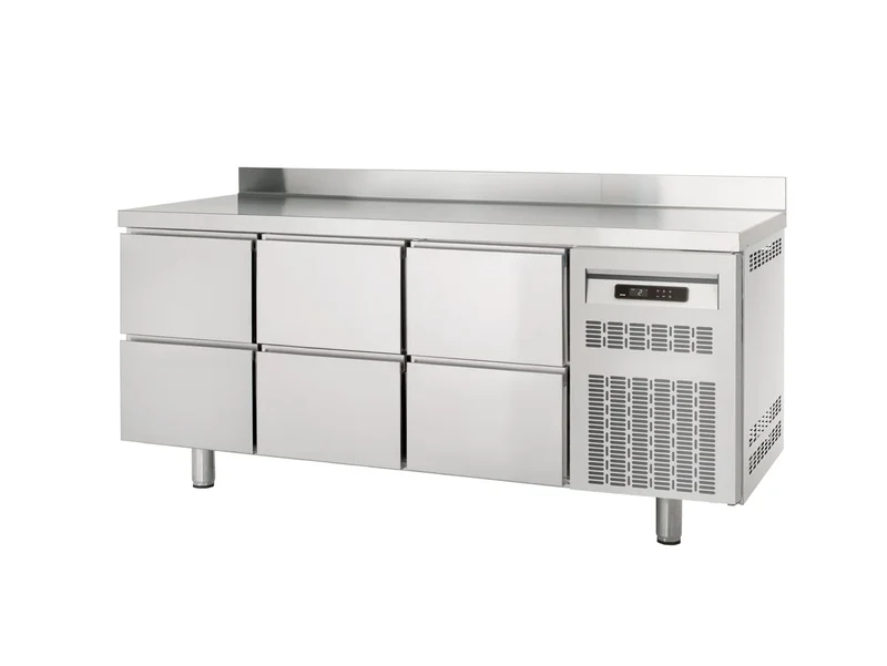 Table réfrigérée Profi 600 0/6 Superior avec dosseret