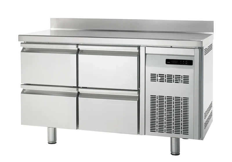 Table réfrigérée boulangerie Premium 0/4 avec dosseret