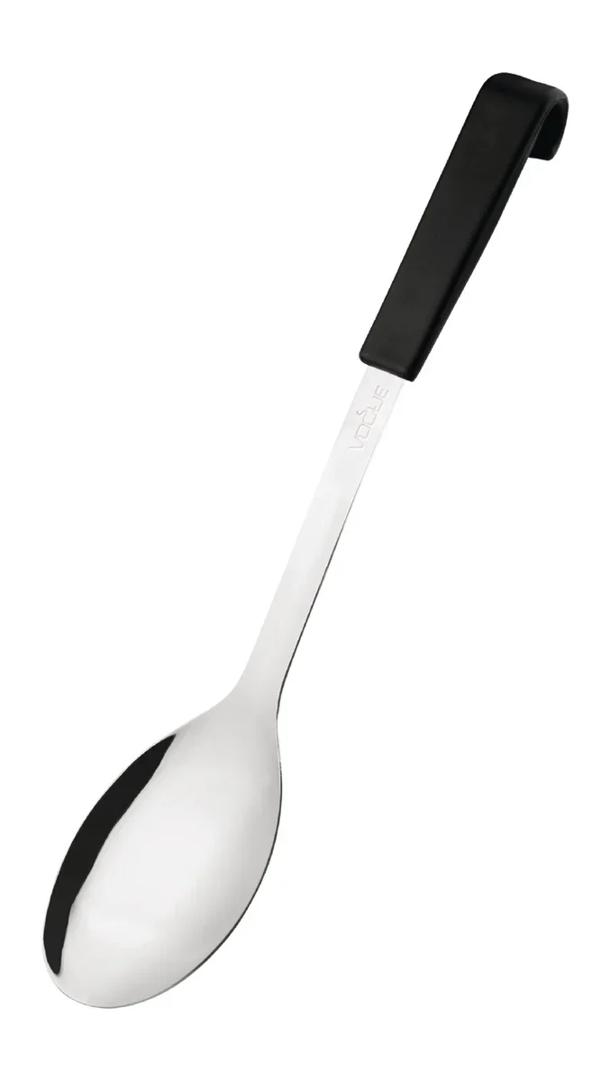Vogue cuillère de service avec manche noir 340 mm