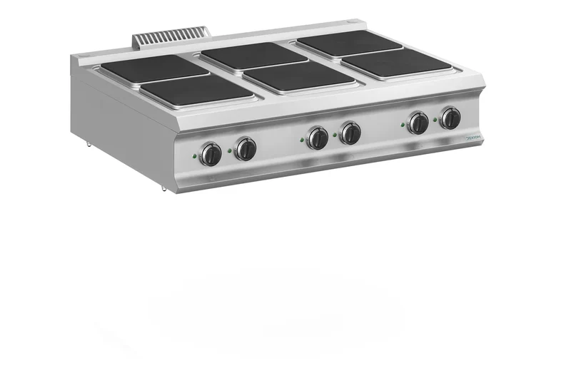 Cuisinière électrique Dexion Lux 980 - 120/90 - appareil de table - 6 plaques carrées - 20 kW
