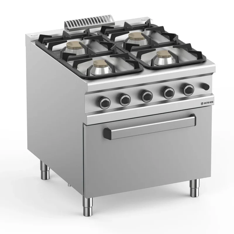 Cuisinière à gaz Série 900 - 80/90 avec four électrique - 4 feux - 42 kW