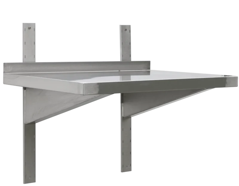 Étagère murale professionnelle en inox 1500 x 300 x 40 mm