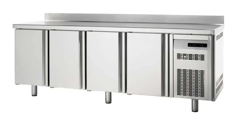 Table réfrigérée de boulangerie Premium 4/0 avec dosseret