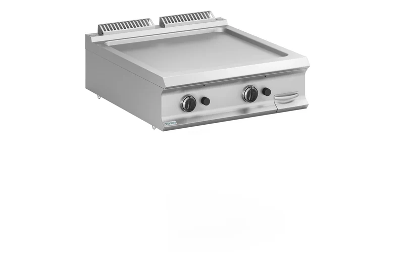 Plaque à snacker à gaz Dexion Lux 980 - 80/90 - lisse - appareil de table - 18,4 kW