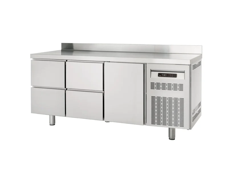 Table réfrigérée Profi 1/4 Superior avec dosseret - GN 1/1