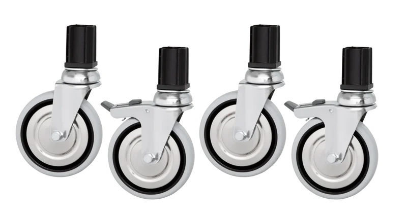 Bartscher Roulettes pivotantes 4x pour tables de travail
