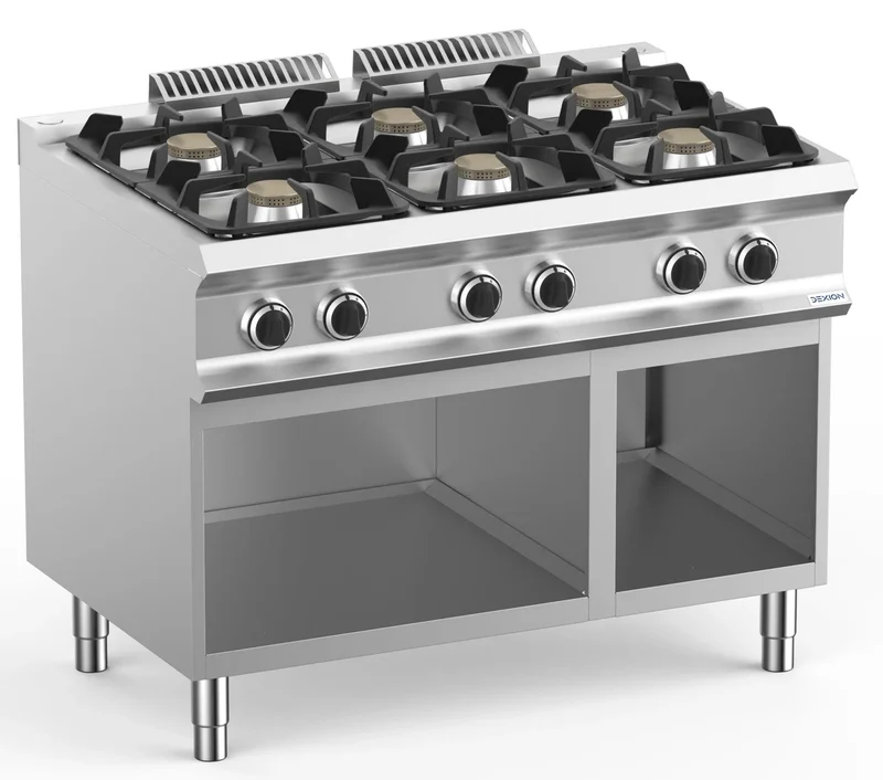 Cuisinière à gaz Dexion Lux 700 - 110/73 - 6 feux - 33 kW
