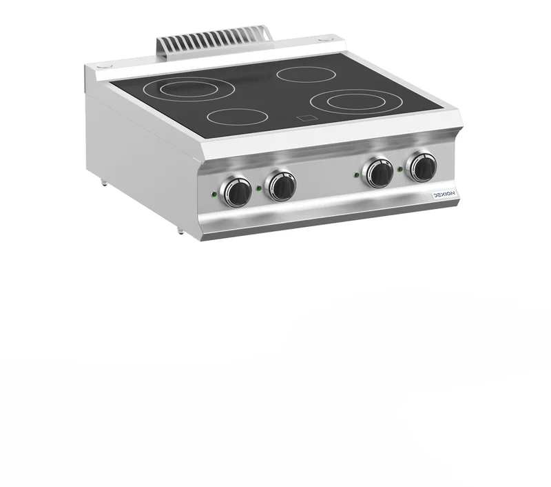 Cuisinière vitrocéramique Dexion Lux- 700 - 70/73 - appareil de table - 4 zones de cuisson rondes - 8,6 kW