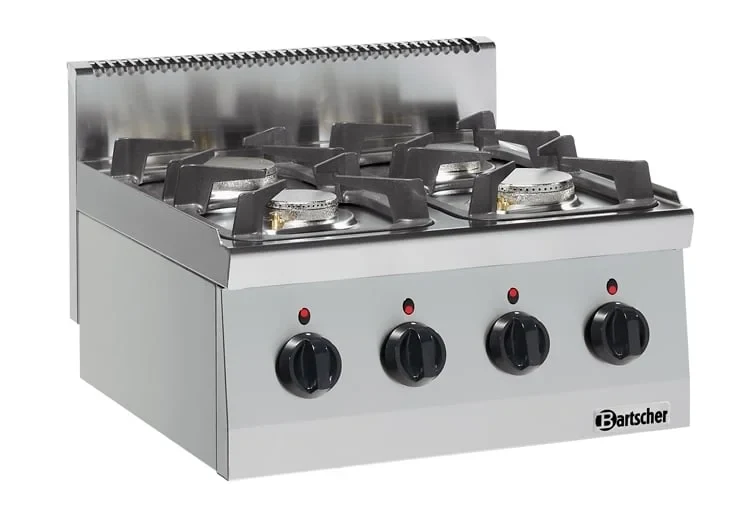 Bartscher cuisinière à gaz 600 Imbiss 600x600 - appareil de table