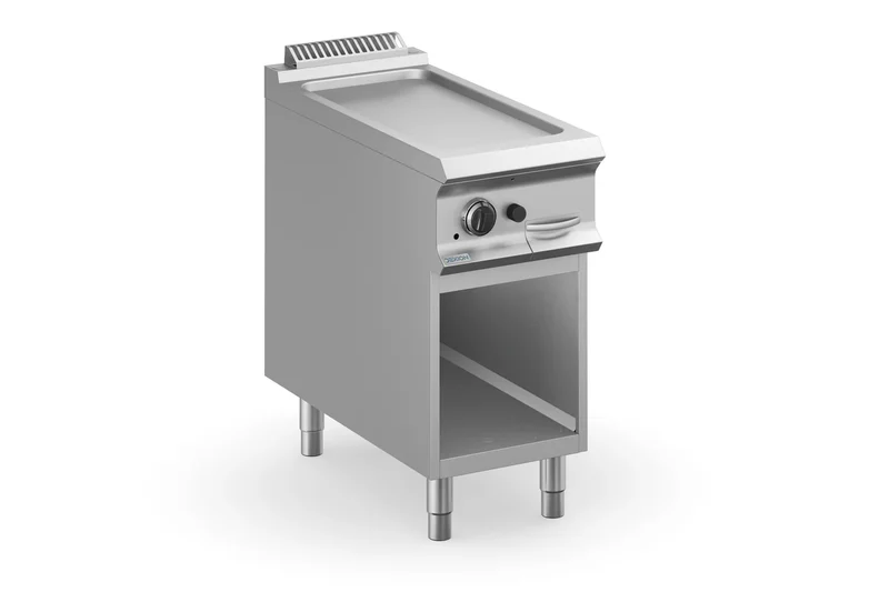 Plaque à snacker à gaz Dexion Lux 980 - 40/90 - lisse - 9,2 kW