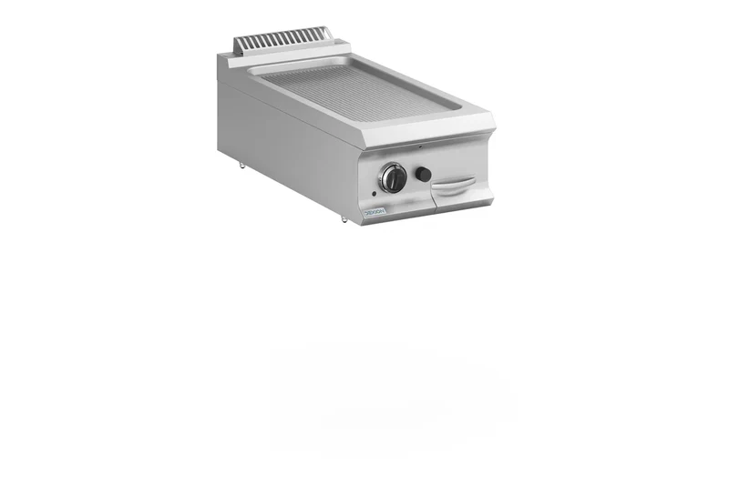 Plaque à snacker à gaz Dexion Lux 980 - 40/90 - rainurée - appareil de table - 9,2 kW