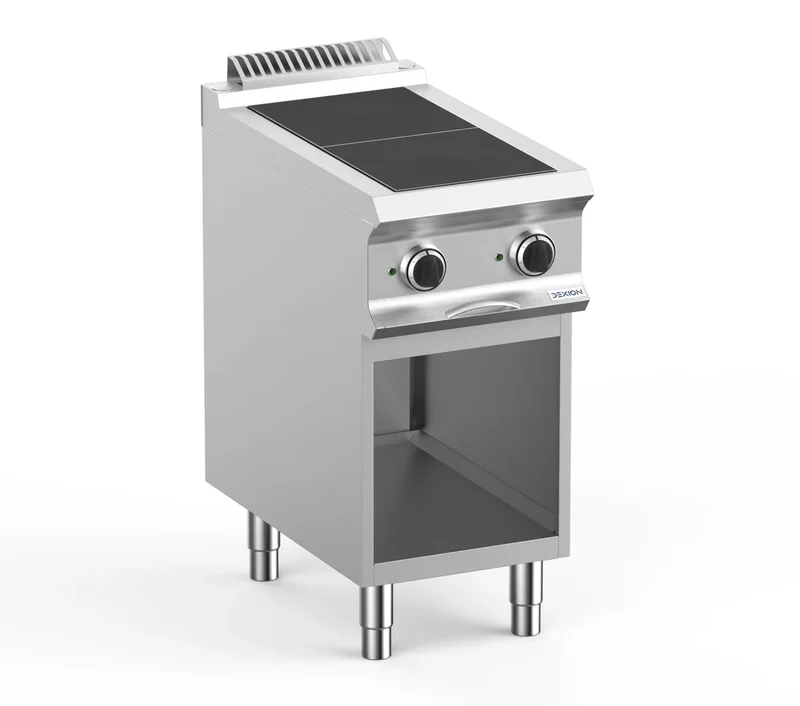 Cuisinière électrique Dexion Lux 700 - 40/73 - 2 plaques carrées encastrées - 5 kW