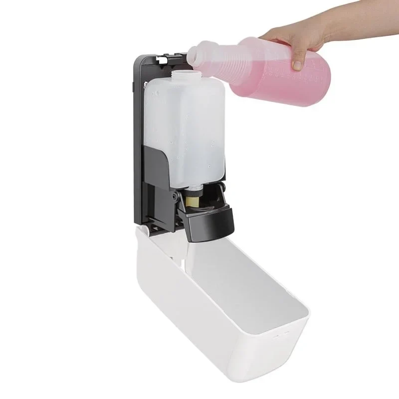 Jantex Distributeur de savon liquide et de nettoyant pour les mains 1L