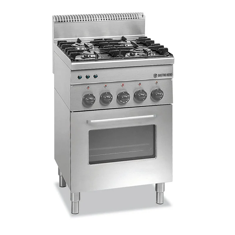 Cuisinière à gaz Série 600 - 60/60 avec four électrique, chaleur tournante et gril électrique