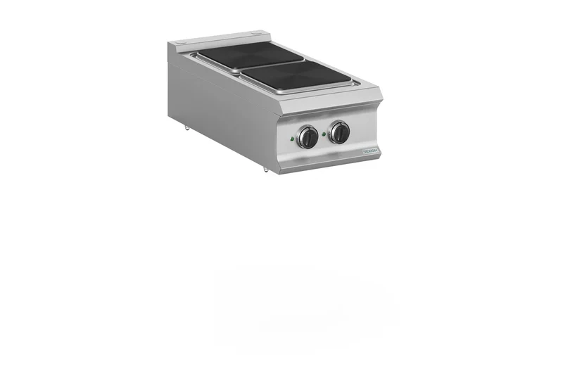 Cuisinière électrique Dexion Lux 980 - 40/90 - appareil de table - 2 plaques carrées - 6 kW