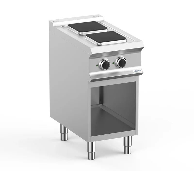 Cuisinière électrique Dexion Lux 700 - 40/73 - 2 plaques carrées - 5,2 kW