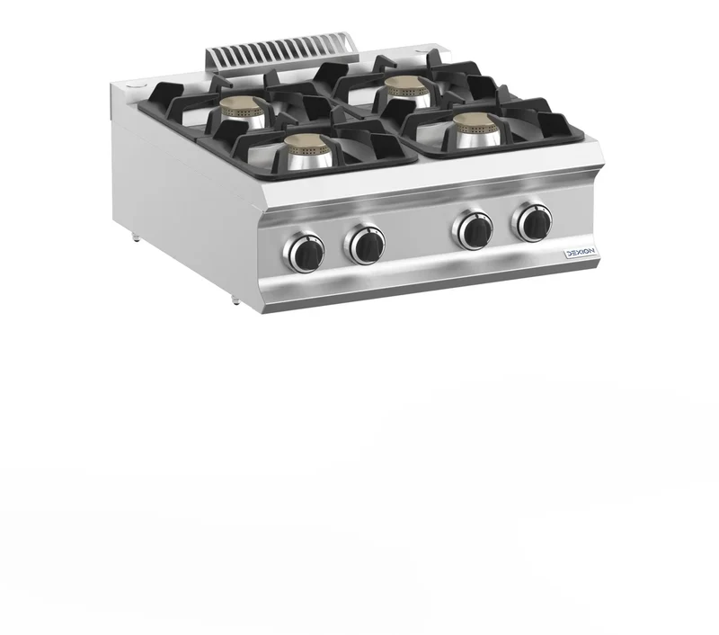 Cuisinière à gaz Dexion Lux 700 - 70/73 - appareil de table - 4 feux - 22 kW