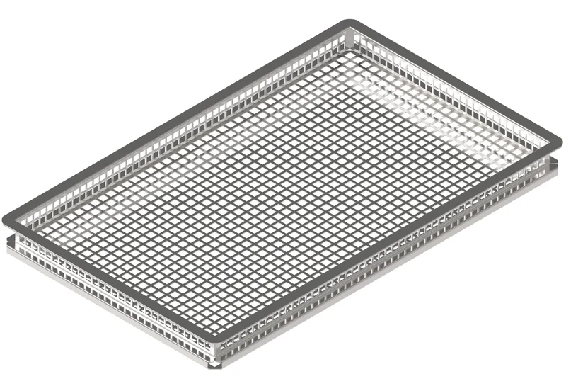 Plaque inox perforée Tecnoeka Millennial EKTF11, GN 1/1, profondeur 39 mm