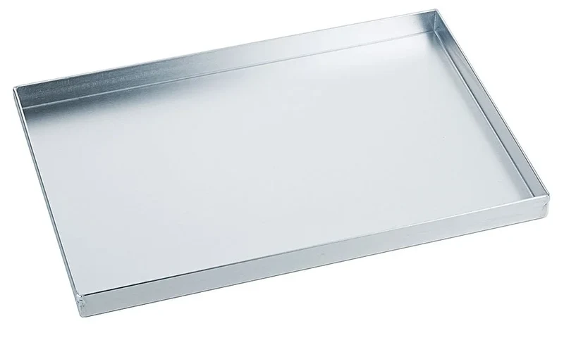 Plaque de cuisson, aluminium, décapée, LxPxH 30x20x2cm