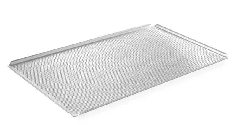 Plaque de cuisson en aluminium, GN 1/1, 530x325x10 mm, 4 rebords