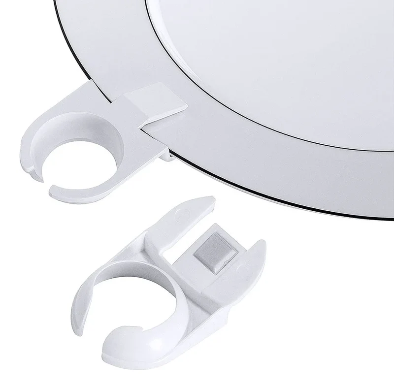 Clip d’assiette / porte-verre, diamètre intérieur : 3 cm, longueur 8 cm