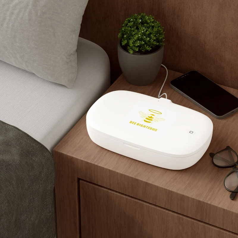 Eco-Friendly UV Phone Sanitizer & Wireless Charger - Bee Righteous Design