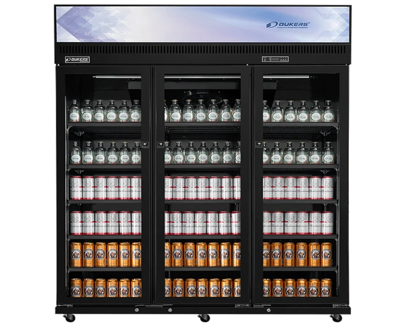 Armoire à boissons réfrigérée 3 portes avec canopy