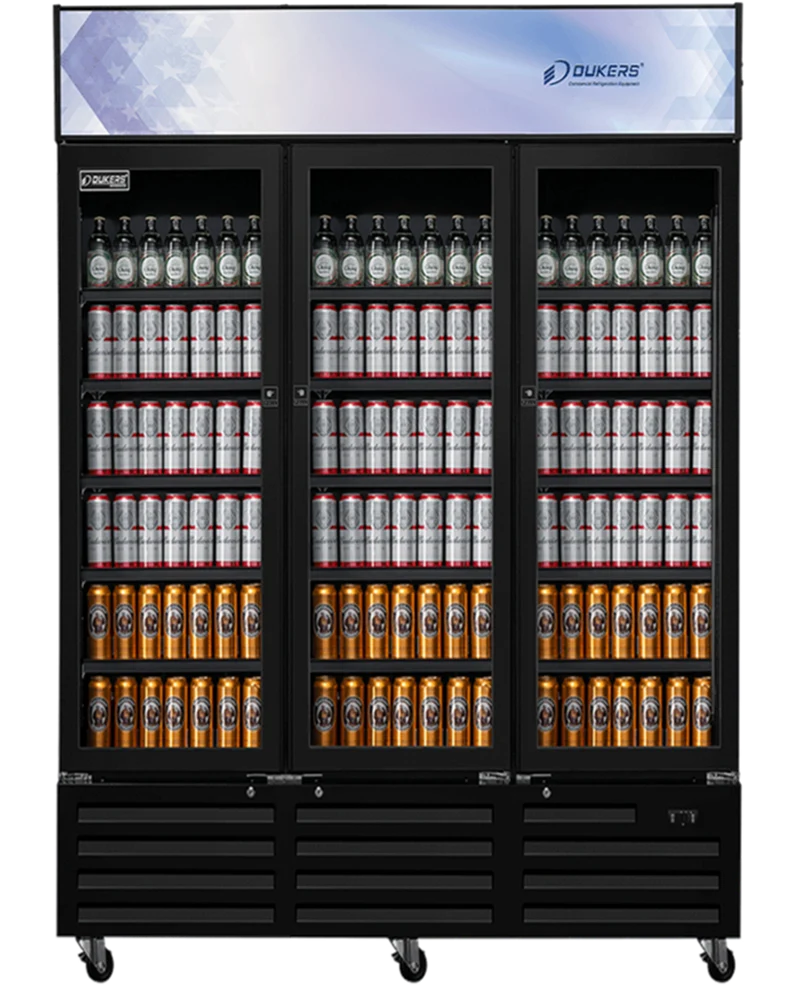 Armoire à boissons réfrigérée 3 portes avec canopy