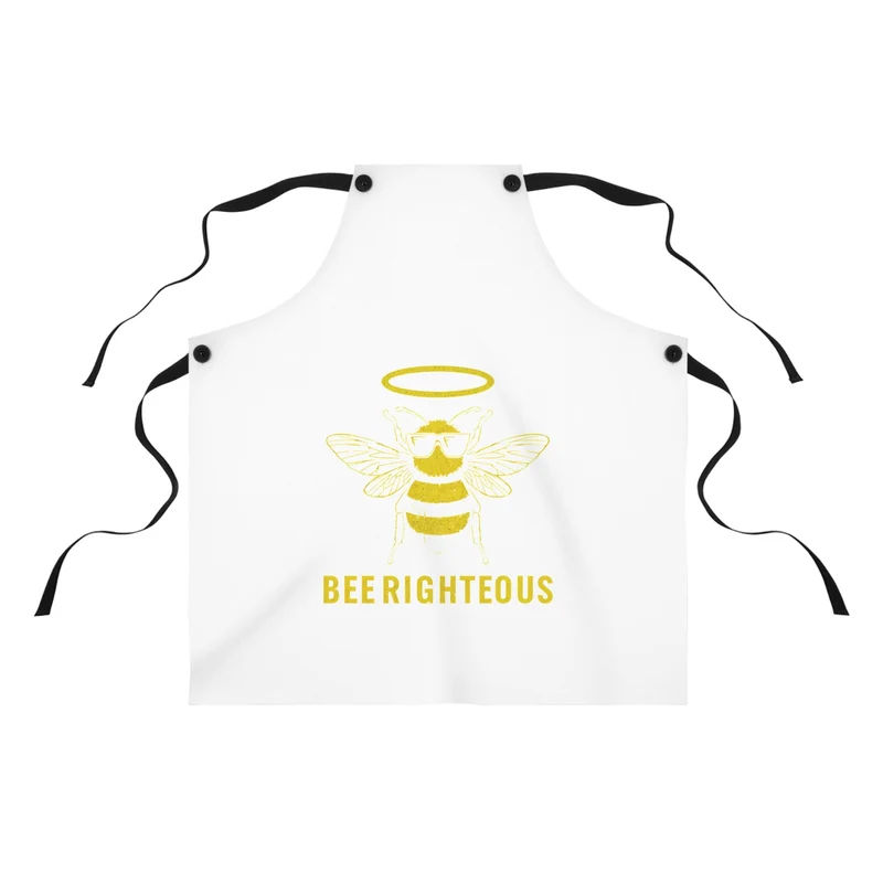 Bee Lover Apron: Cute Cooking Gift & Kitchen Decor Must-Have