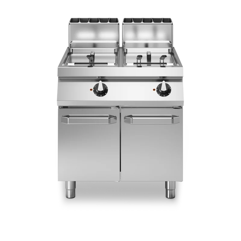 Friteuse double à gaz cuve libre - 17+17L