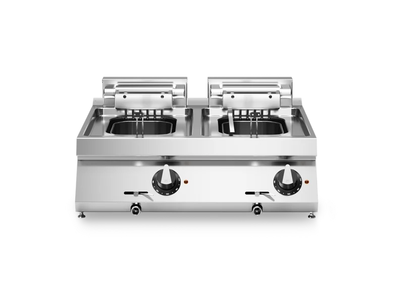 Friteuse double électrique 10+10L