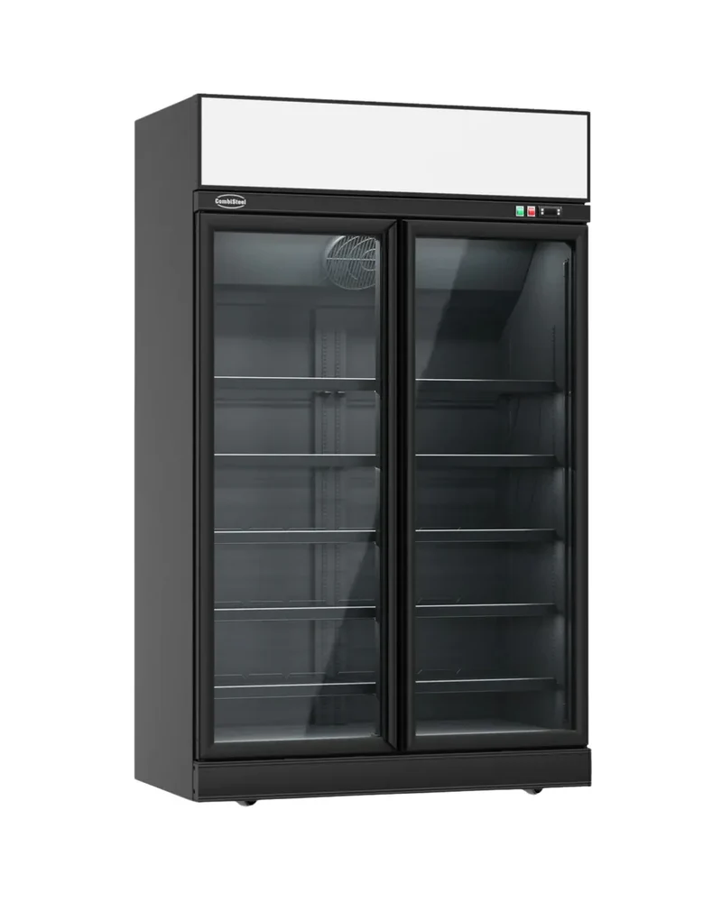 Vitrine congélateur 2 portes vitrées 1000L