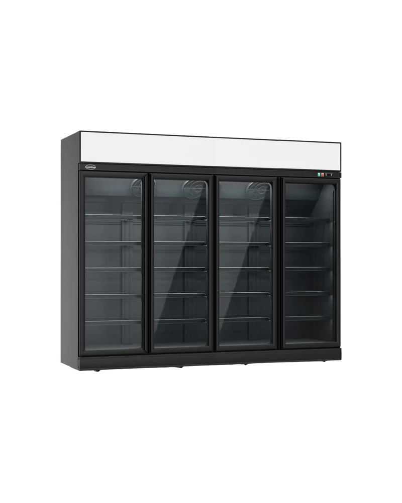 Vitrine congélateur 4 portes vitrées - 2060L