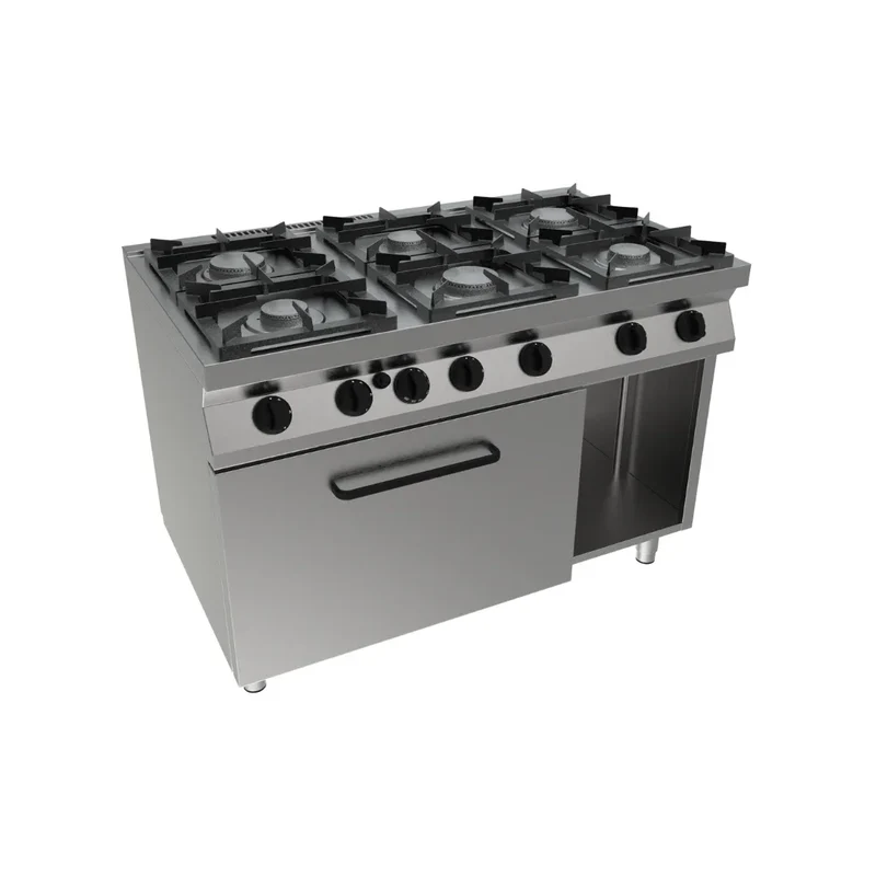 4 feux vifs sur four - 33 kW