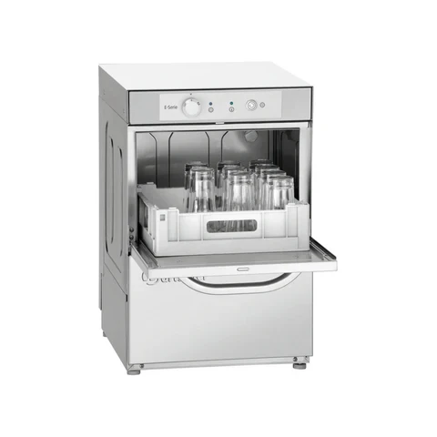 Lave-verre panier 350x350mm - Pompe de vidange - Doseur de rinçage et détergent inclus