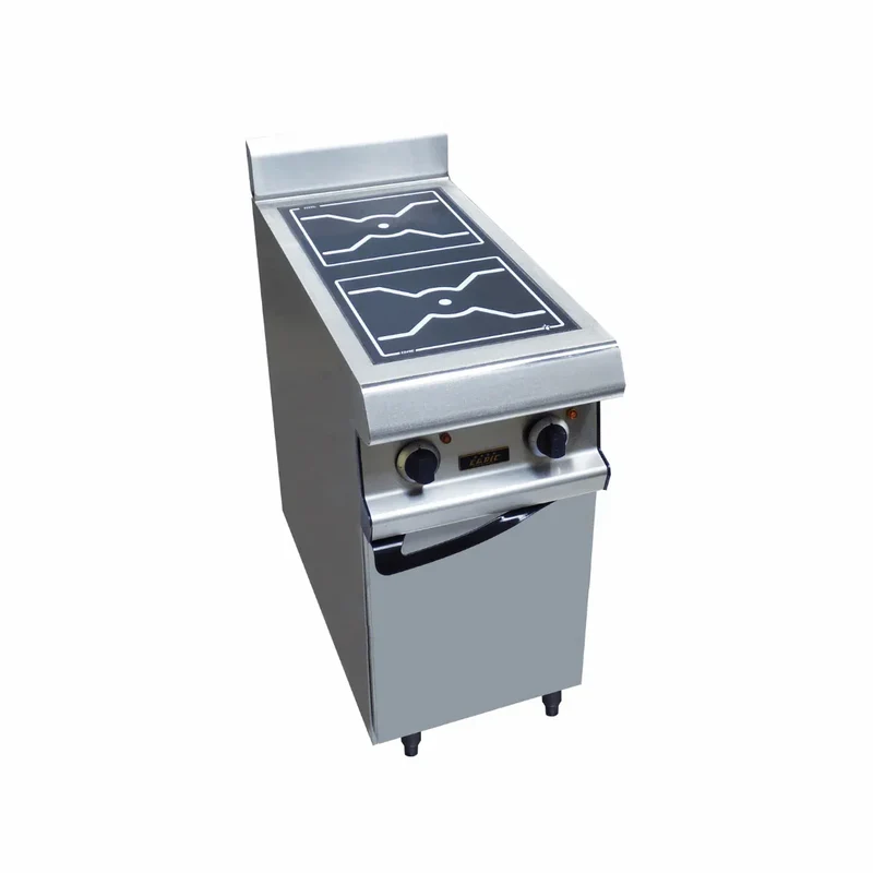 2 foyers inductions sur placard fermé 7kW 400V