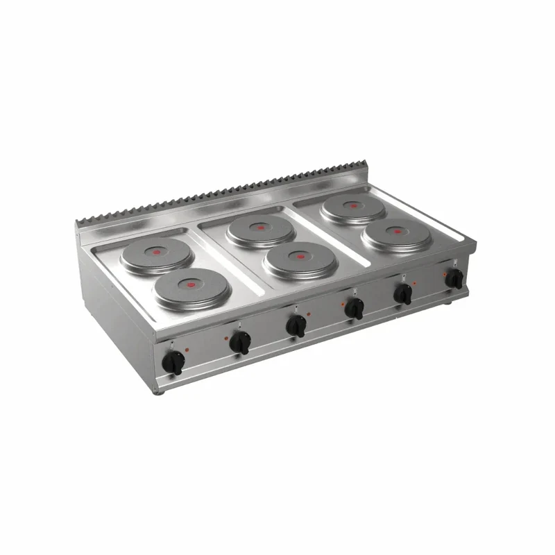 Cuisinière électrique 6 feux à poser 15.6kW