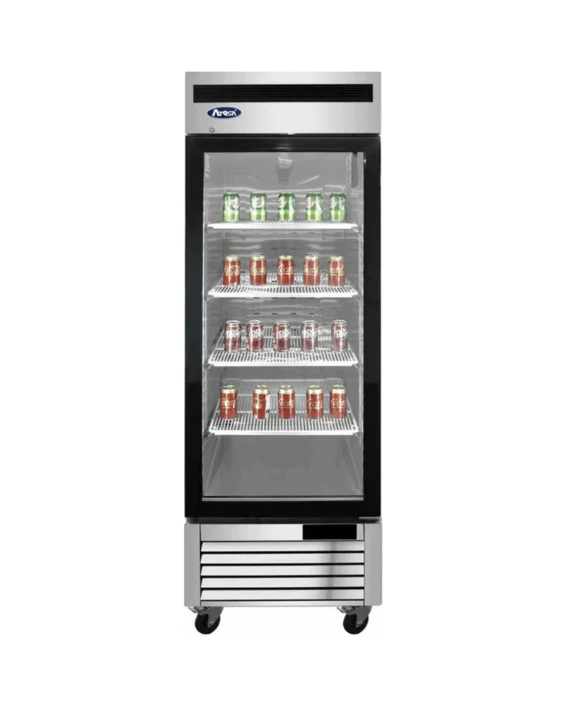 Armoire réfrigérée négative inox 1 porte vitrée - 610L