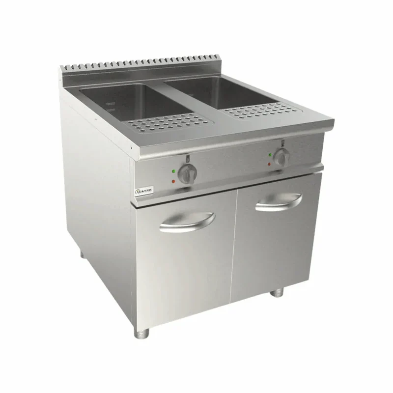 Cuiseur à pâte électrique 2bacs 80L 24kW