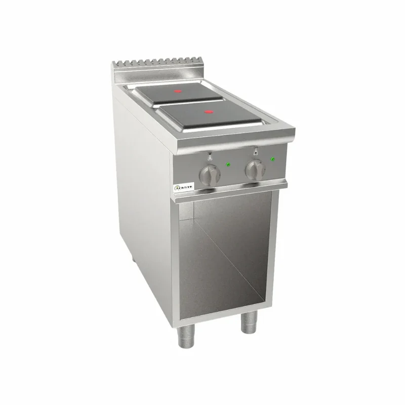 Cuisinière électrique 2 feux sur meuble ouvert 8kW