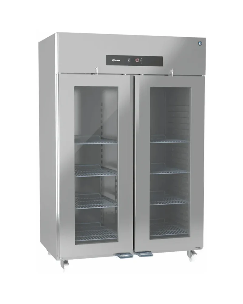 Armoire réfrigérée positive 2 portes vitrées +2/+12°C - 1400L