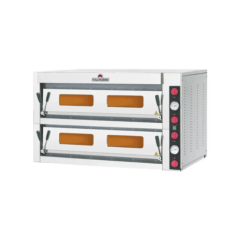 Four à pizza 2 niveaux - 18 pizzas - 1240x1170x700mm
