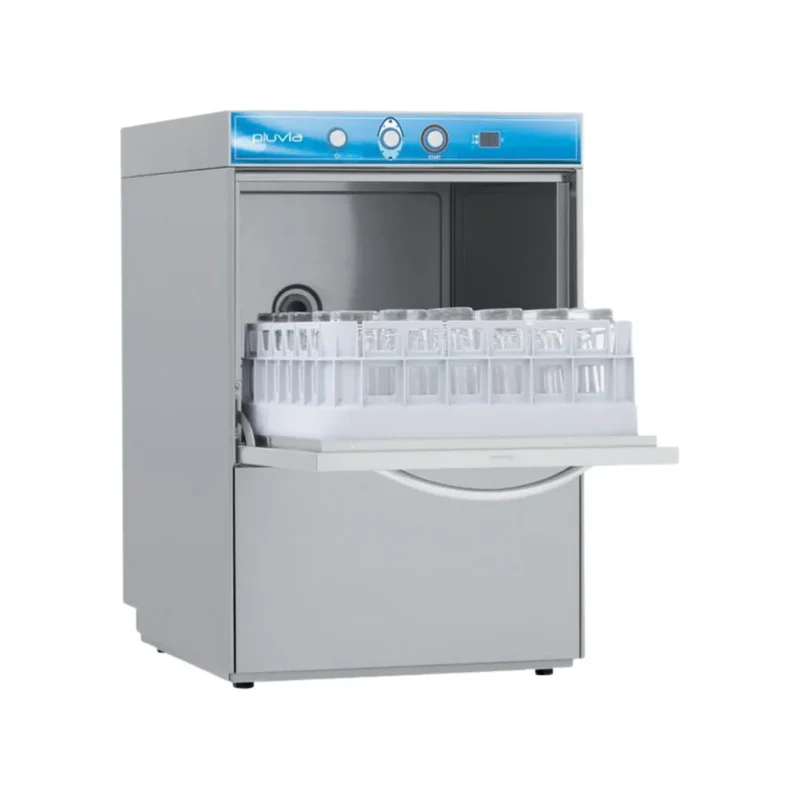 Lave verres PLUVIA digital - panier 400x400mm - Passage : 300mm - avec adoucisseur